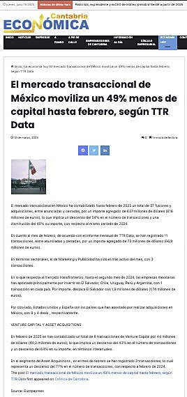 El mercado transaccional en Chile moviliza un 9% menos de capital en 2024, segn TTR Data